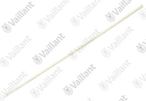 Weiße, gerade Rohrstange von Vaillant, ohne sichtbare Maße oder spezifische Produkteigenschaften, vor weißem Hintergrund.